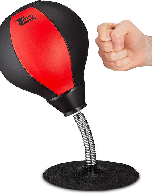 Load image into Gallery viewer, Desktop Punching Bag - Suctions to Your Desk, Heavy Duty Stress Relief Boxing Bag, Funny Office White Elephant Gifts for Boss or Coworker