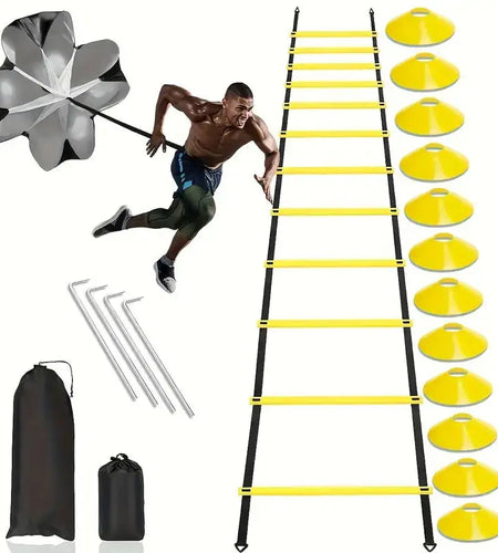 1Set Football Soccer Training Equipment Fitness Speed Training Resistant Parachute Chute Running Umbrella