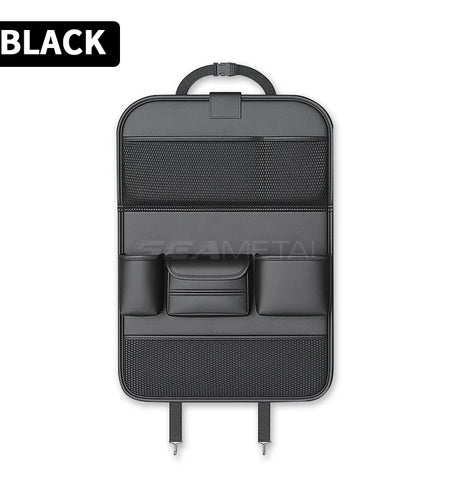 Car Seat Back Organizer Auto Back Seat Storage Bag with Foldable Table Tray Tablet Holder Tissue Box Car Accessories