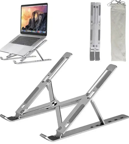 18" Laptop Stand Aluminum Alloy Cooling Stand Portable Folding Lifting Display Bracket Simple and Practical Laptop Stand Support
