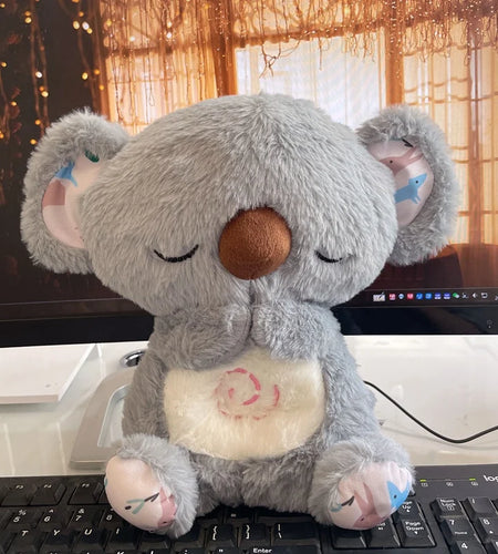 Cute Soothing Koala Calming Anxiety Relief Breathing Koala Bear Toy Sleep Buddy Plush Doll with Lights