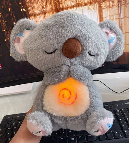 Cute Soothing Koala Calming Anxiety Relief Breathing Koala Bear Toy Sleep Buddy Plush Doll with Lights