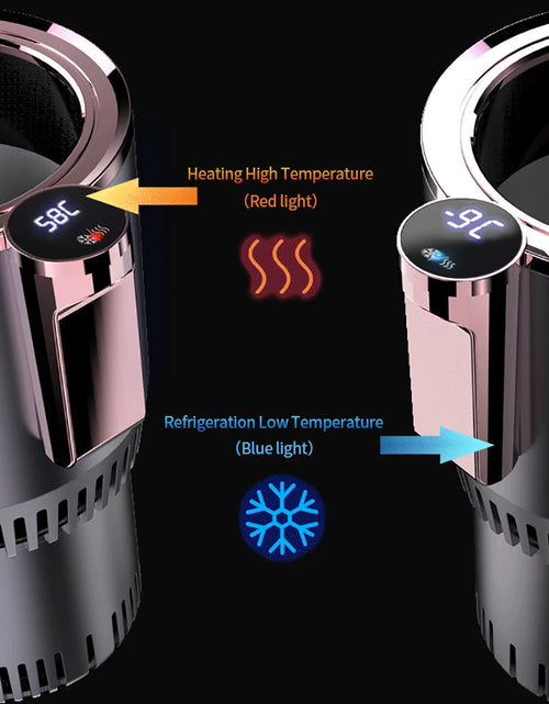 Load image into Gallery viewer, Smart Car 2-In-1 Hot and Cold Cup Drinks Holder Home Fast Refrigeration Cooling/Heating Mini Touch Screen Beverage Mug
