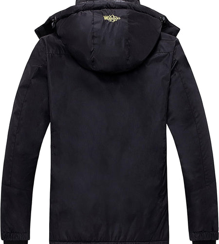 Women'S Mountain Waterproof Ski Jacket Windproof Rain Jacket Winter Warm Hooded Coat