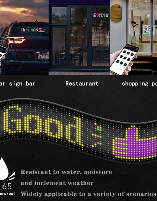 Load image into Gallery viewer, LED Matrix Pixel Panel Flexible Addressable USB 5V RGB Pattern Graffiti Scrolling Text Animation Display Car Shop Bluetooth APP
