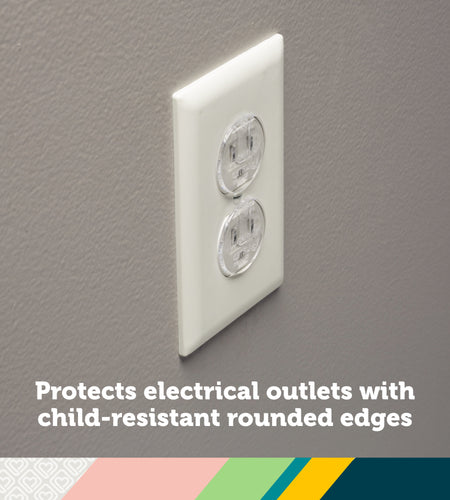 Safety 1ˢᵗ Ultra Clear Plug Protectors (20Pk), Clear, Toddler