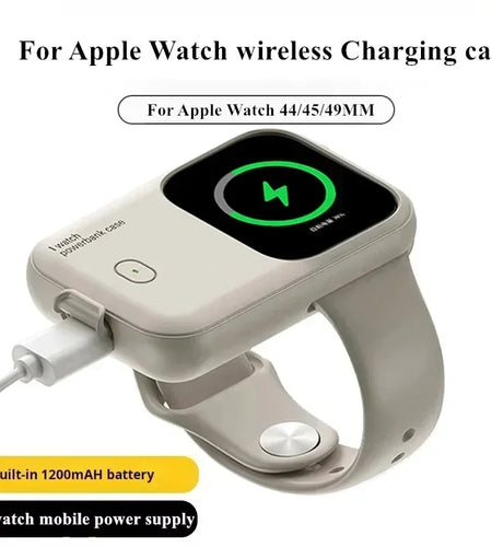 For Apple Watch Wireless Charger Apple Watch S9 44Mm 45Mm 49Mm Smart Outdoor Sports Portable Wearable Wireless Charging Bank