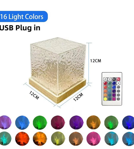 Ocean Wave Projector Light 16 Colors Midnight Aura Aurora Glow Lamp Home Office Bar Restaurant Underwater Projector Night Light