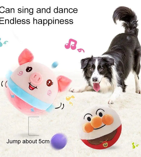 Pet Smart Cat Toy Electric Automatic Plush Bouncing Toys Interactive Toys Self-Moving Kitten Toys for Indoor Playing